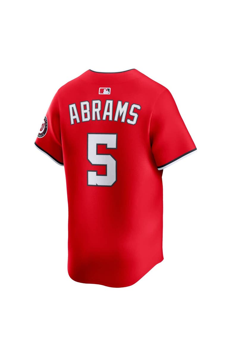 Nike Men's Nike CJ Abrams Red Washington Nationals 2nd Alternate Limited Player Jersey, Alternate, color, 
