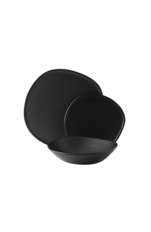 Haand Ripple Dinner Setting Set In Black