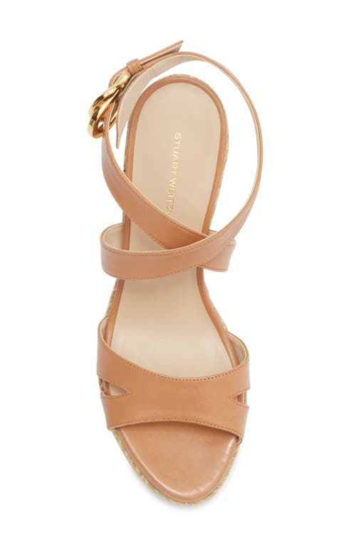 Stuart Weitzman Zuzu Espadrille Wedge Sandal In Brown