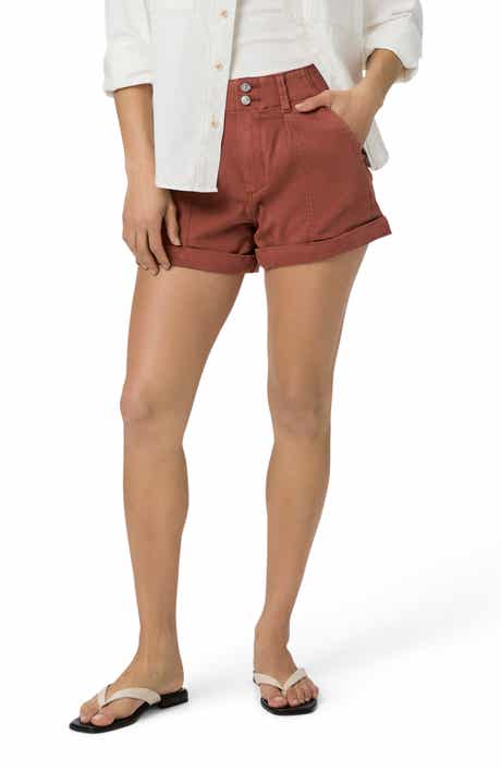 PAIGE Brooklyn High Waist Utility Shorts