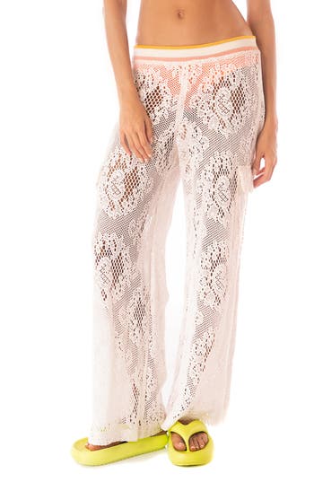 Maaji Flowery Ginevra Open Knit Cover-up Pants