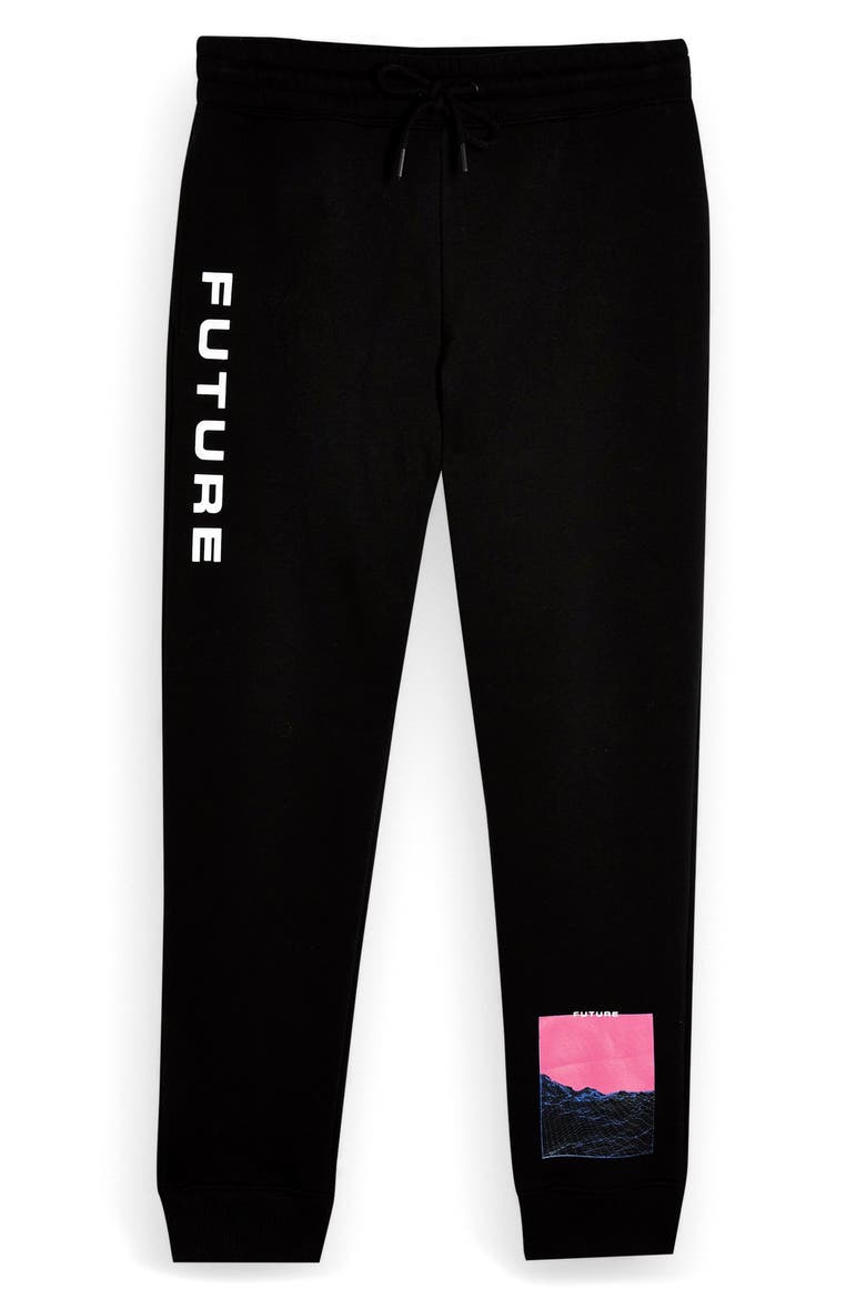 Future Pop Print Joggers, Alternate, color, BLACK