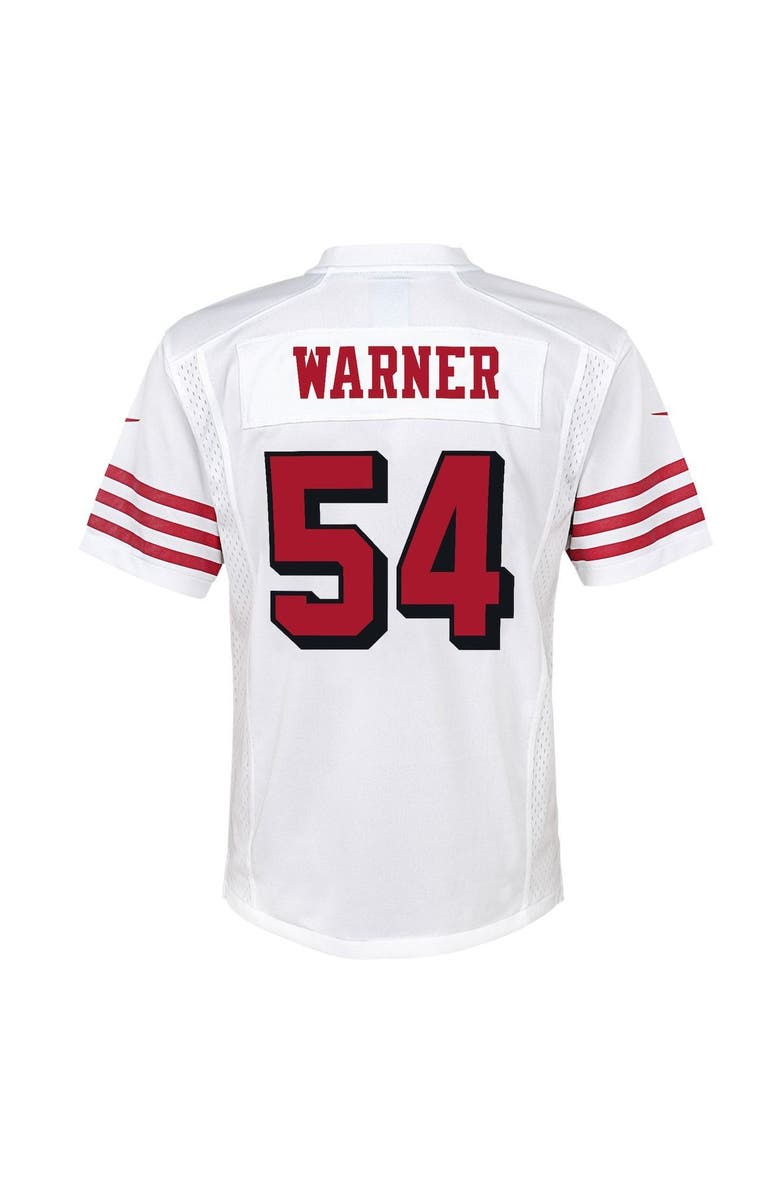 Nike Youth Nike Fred Warner White San Francisco 49ers Alternate Game Jersey, Alternate, color,