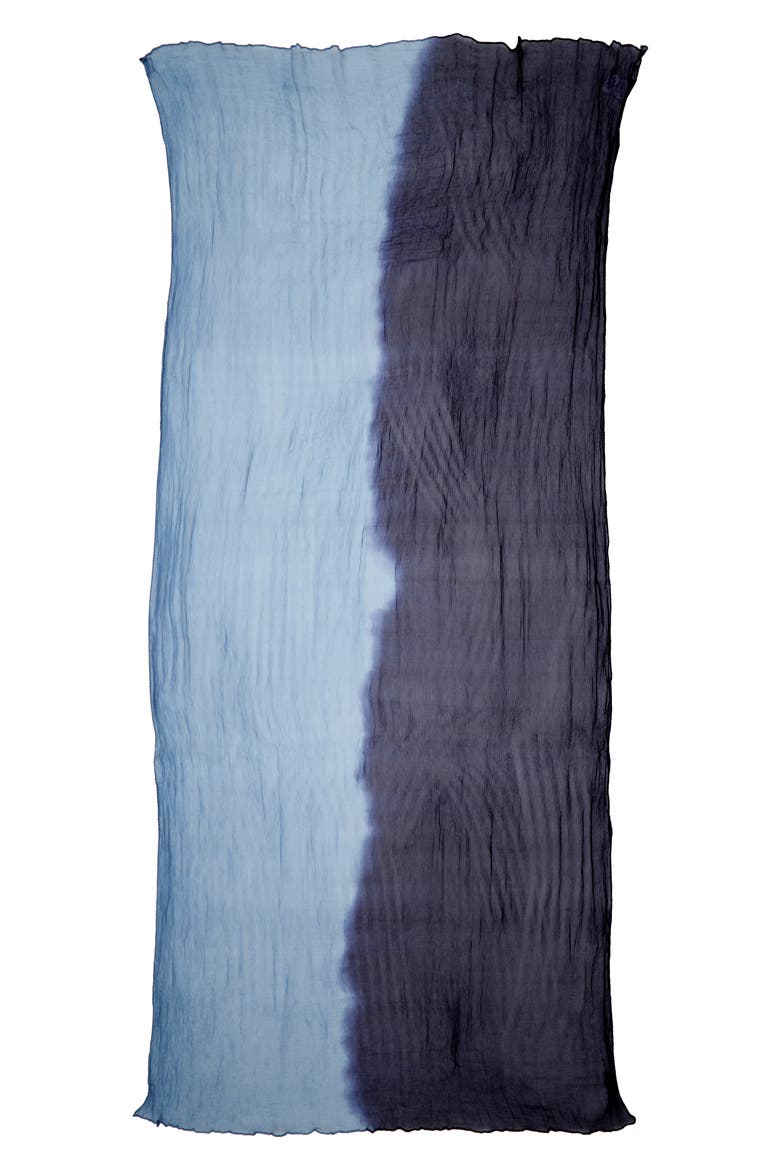 Beira Bicolor Silk Scarf, Main, color, NAVY