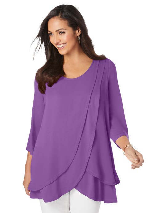 Double-Layer High-Low Tunic (Plus)