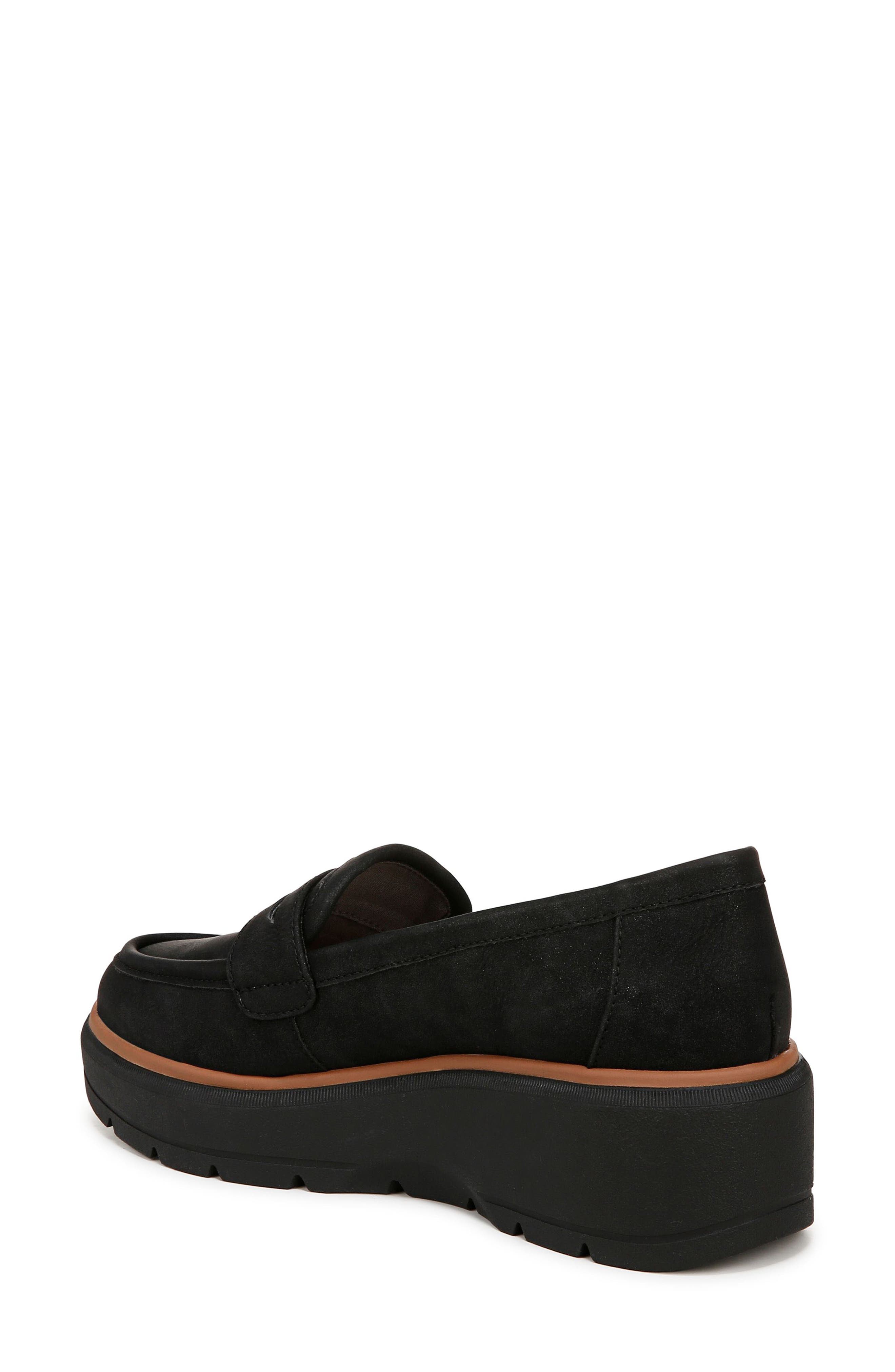 Dr. Scholl's Nice Day Max Wedge Platform Penny Loafer, Alternate, color, Black