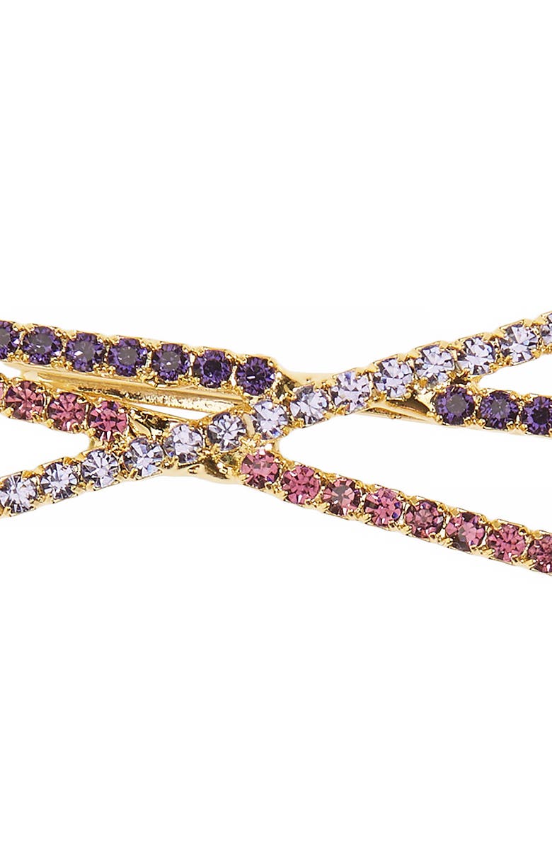 LELET NY Triple X Swaorvski Crystal Bobby Pin, Alternate, color, 
