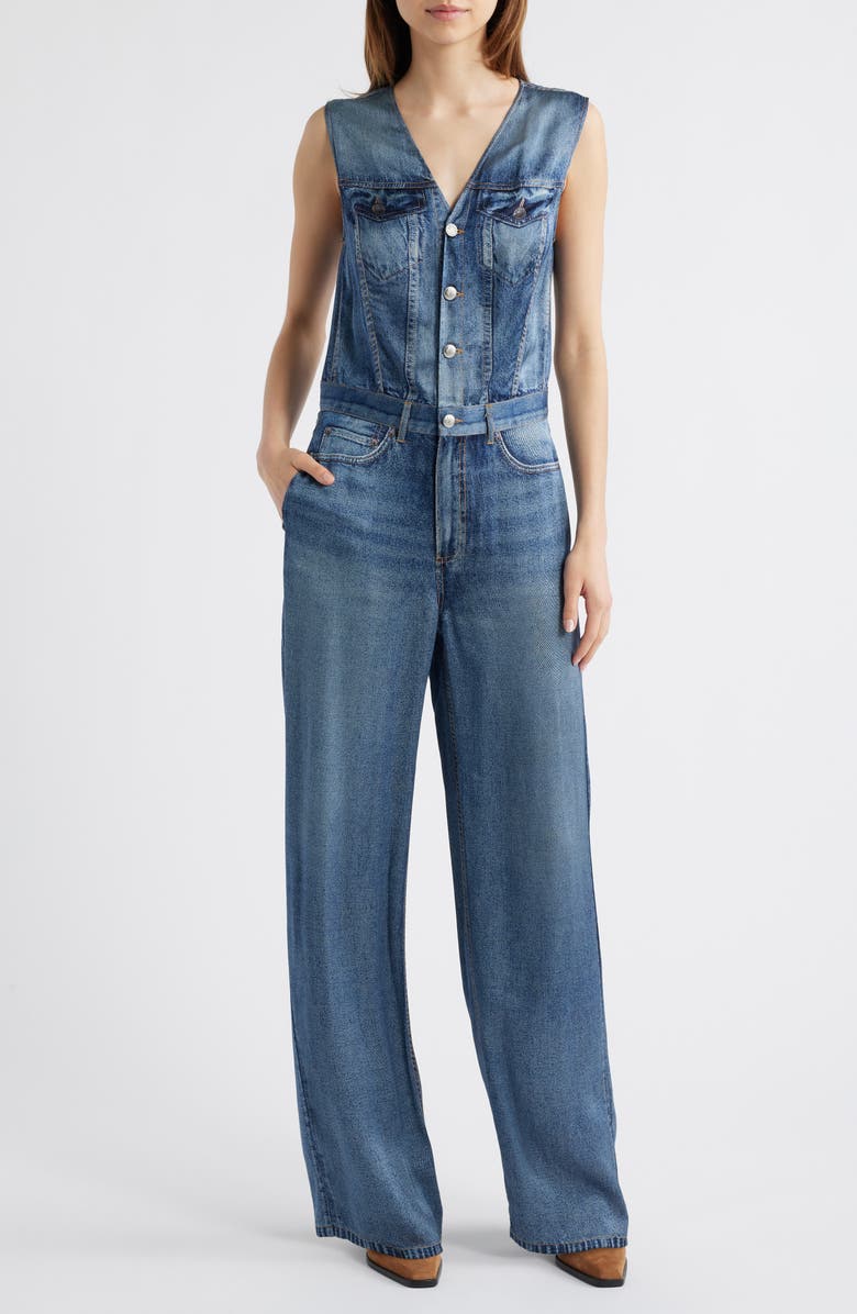rag & bone Miramar Satin Jumpsuit, Main, color,