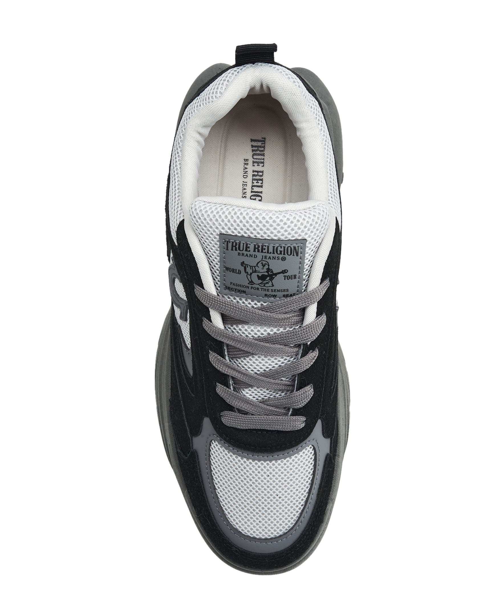 True Religion Cole Jogger Sneaker, Alternate, color, Black Gray