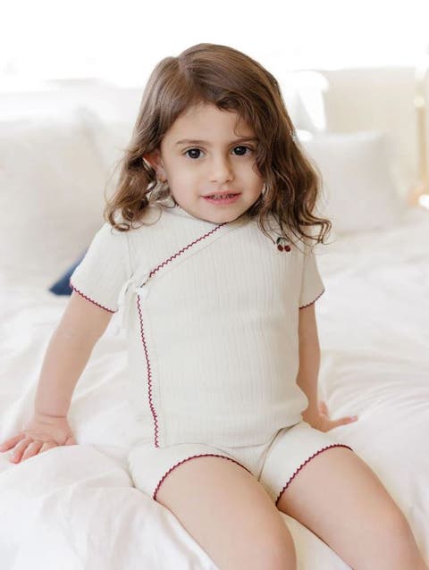 Embroidered Cherry Collection - Lounge Set (Baby)