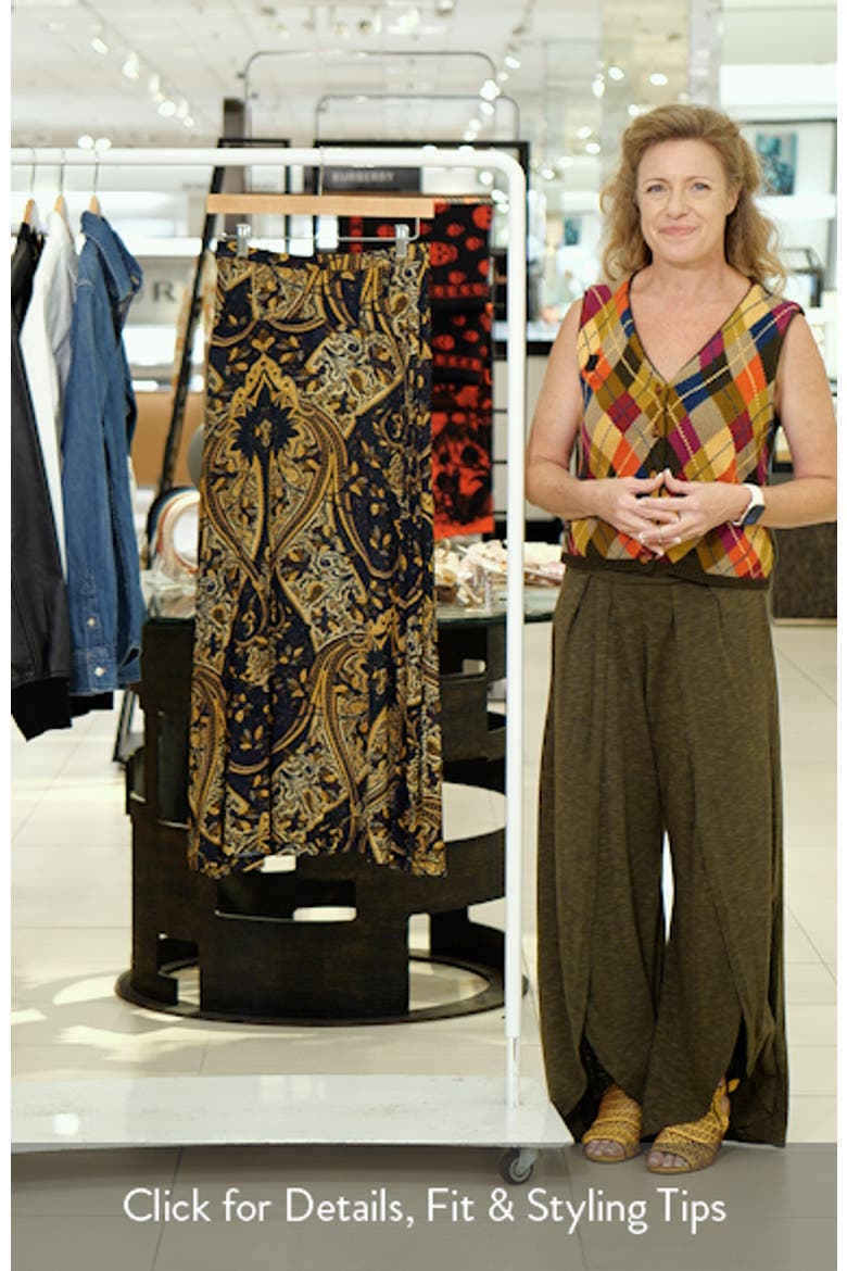 Paola Jersey Midi Skirt video