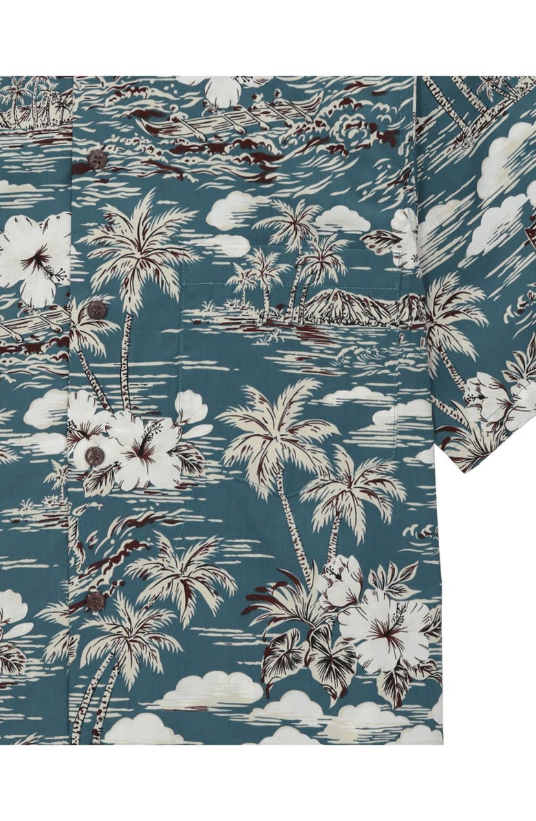 Fortela Vintage Camp Collar Shirt, Alternate, color, Dark Grey