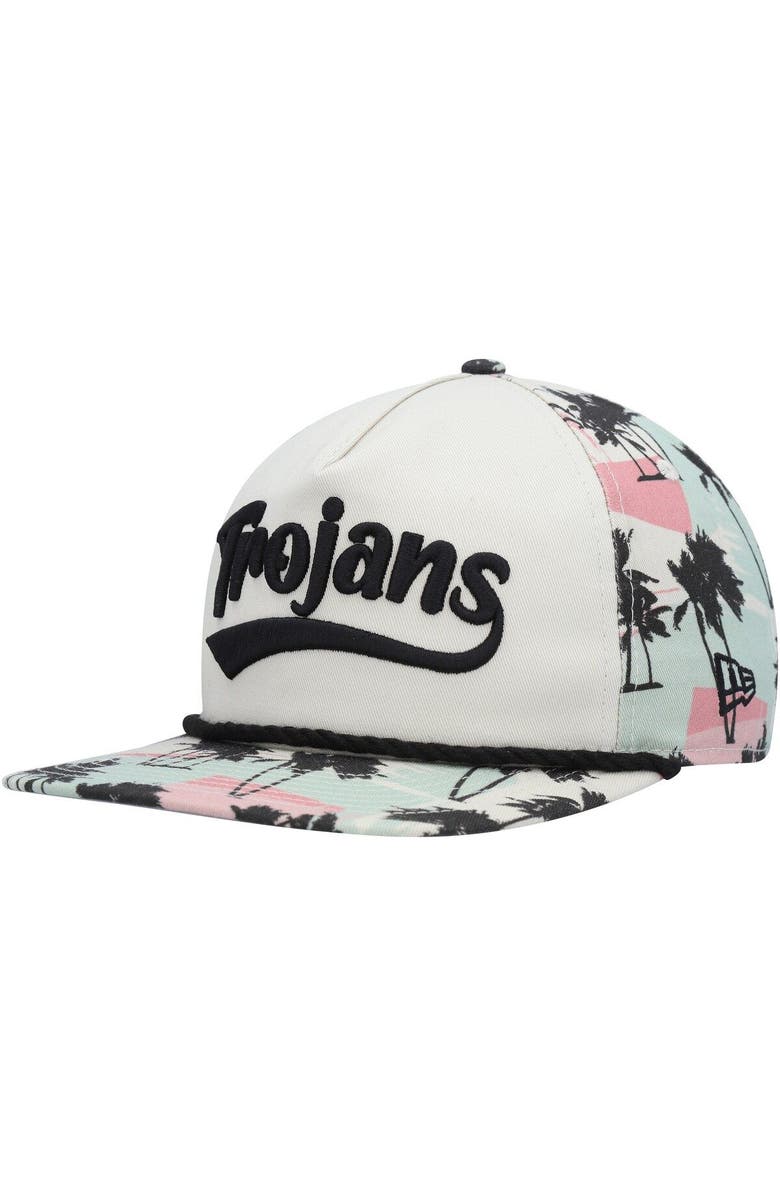 New Era Men's New Era Cream USC Trojans High Tide Golfer Snapback Hat, Alternate, color, Cream