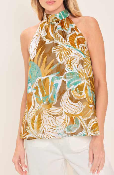 Print Halter Top