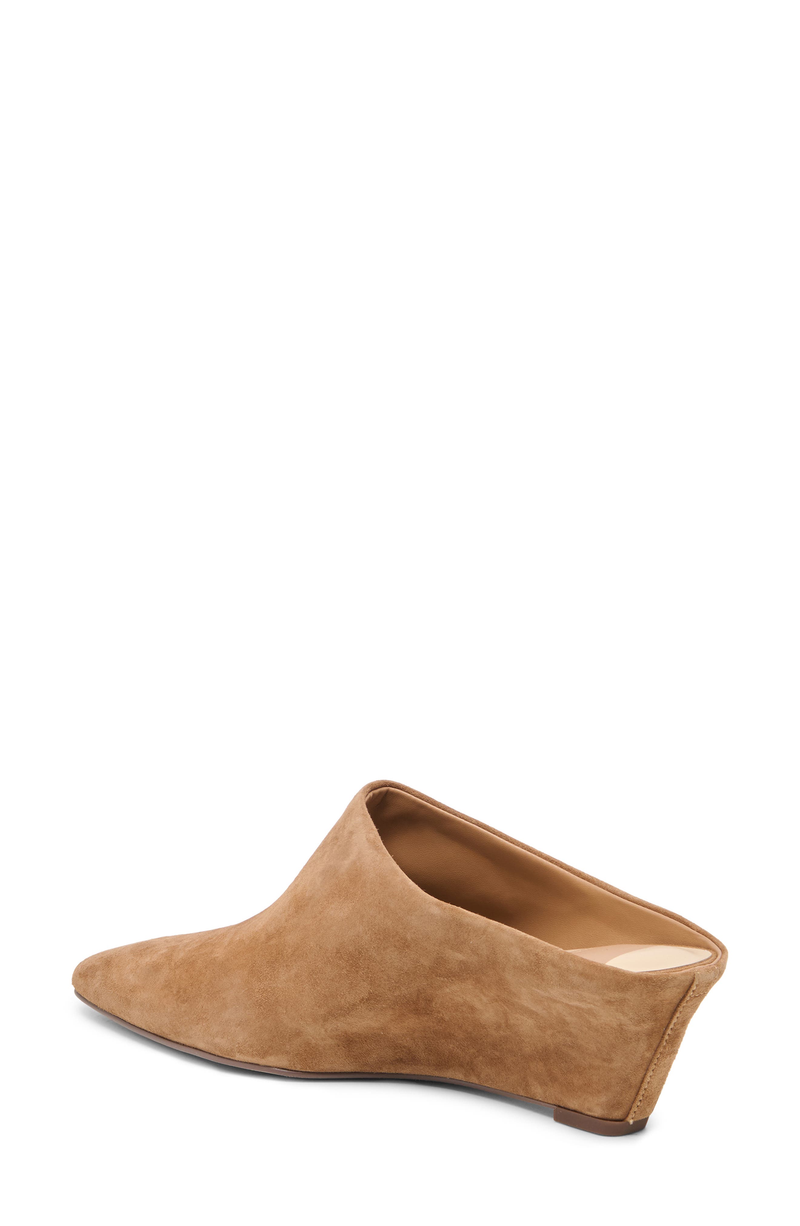 Hilah Wedge Pump, Alternate, color, COGNAC SUEDE