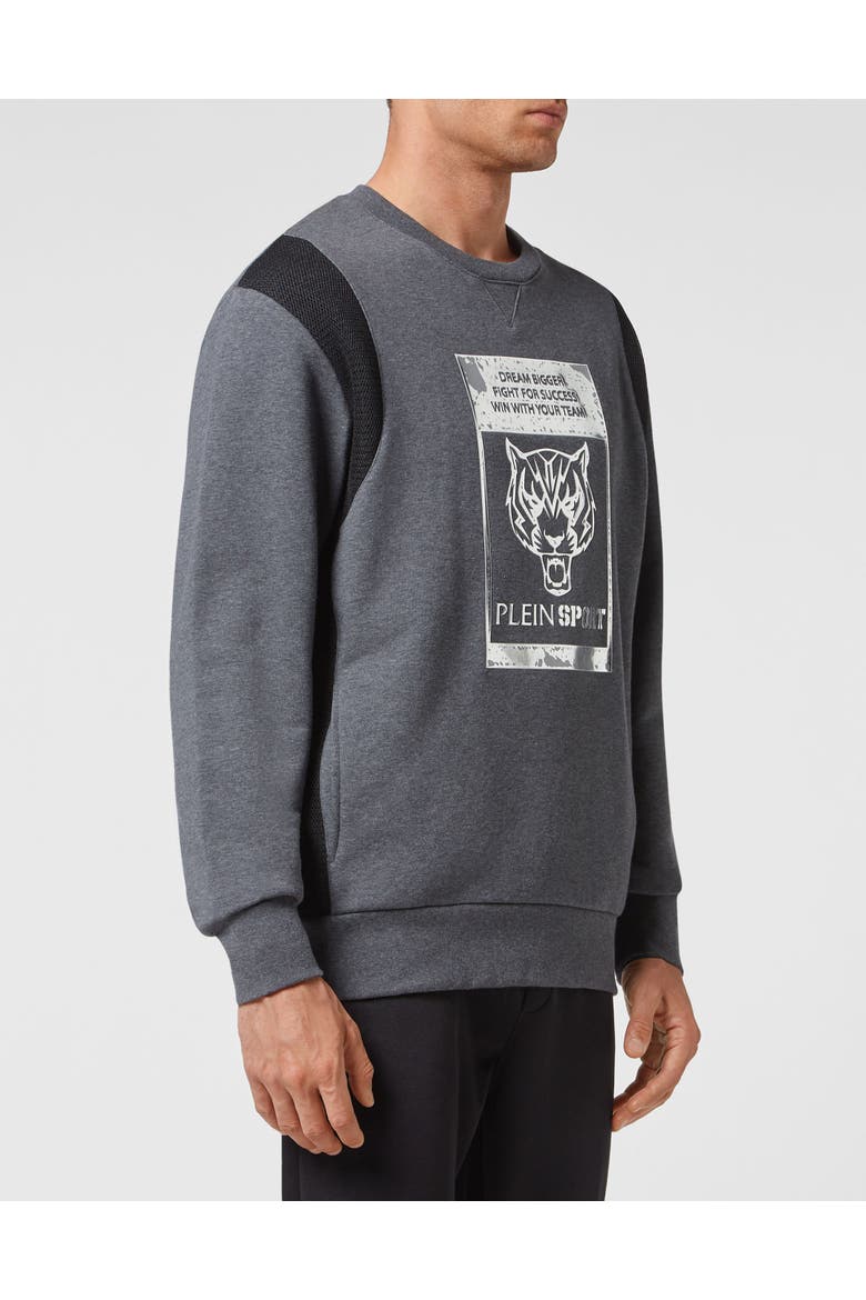 Sweatshirt Tiger Men, Main, color, darkgrey