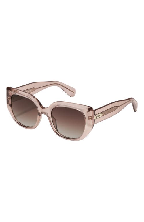 Quay Busy Busy 53mm Square Sunglasses In Doe/brown