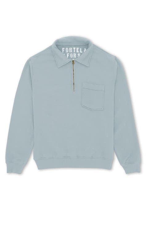 Cotton Zip-Up Sweatshirt