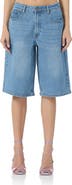 AFRM Low Rise Denim Bermuda Shorts