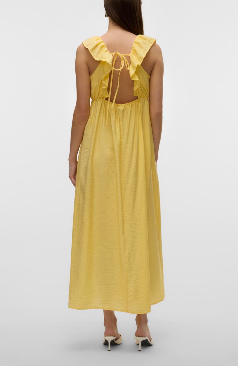 VERO MODA Josie Ruffle Empire Waist Maxi Dress, Alternate, color,