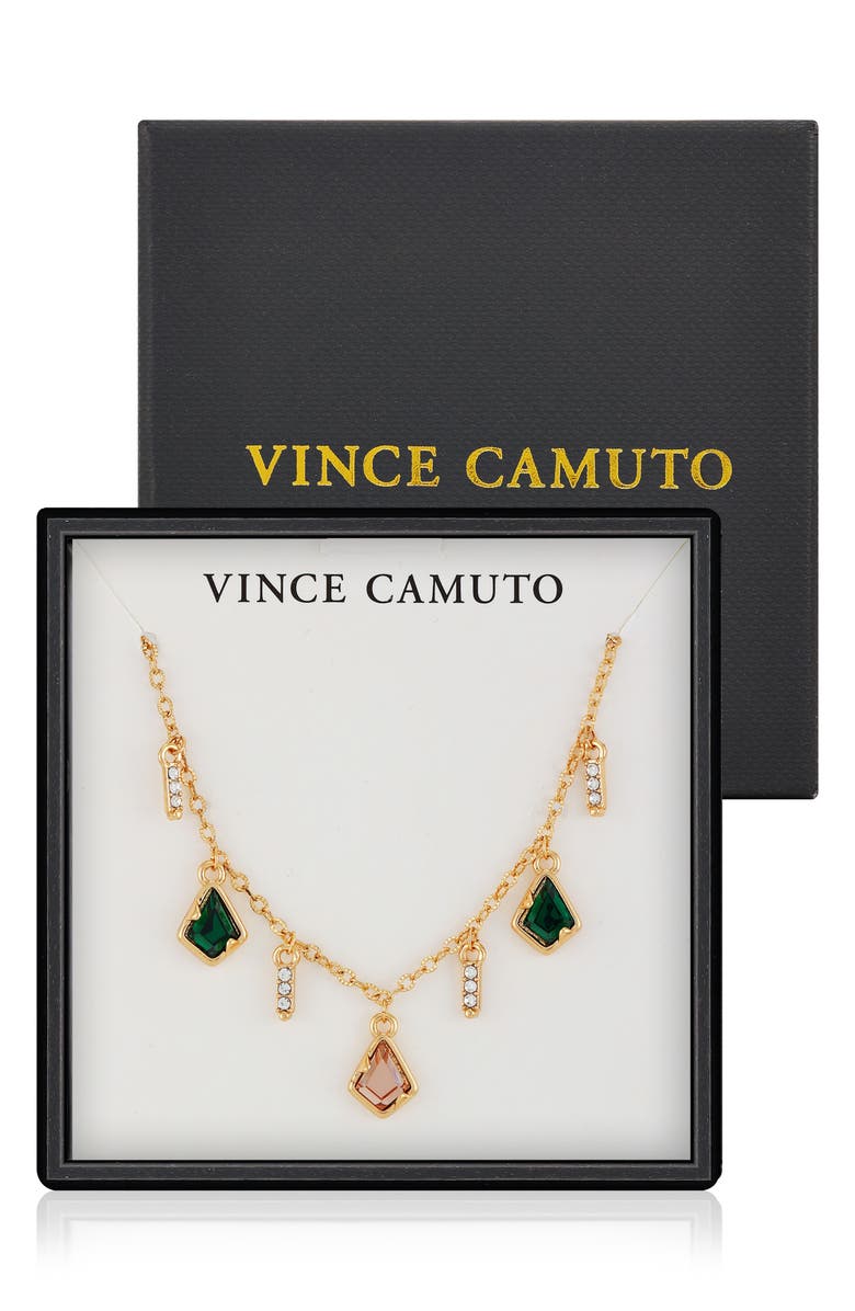 Vince Camuto Stone Charm Chain Necklace, Main, color, 