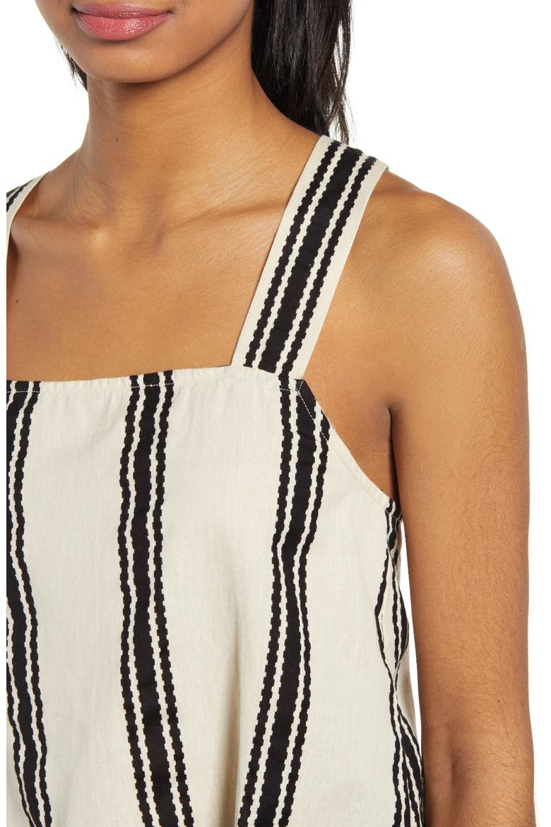 Kelsie Cotton & Linen Tank, Alternate, color, ALMOND MILK