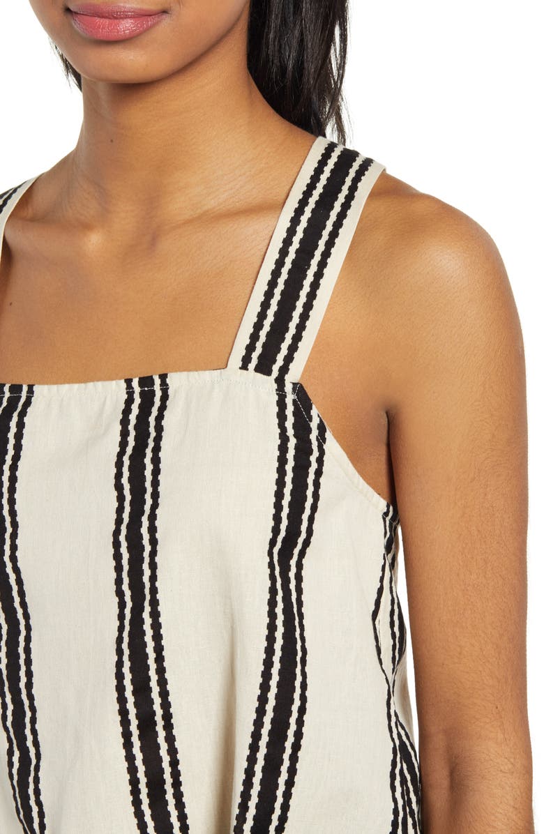 Noisy may Kelsie Cotton & Linen Tank, Alternate, color,