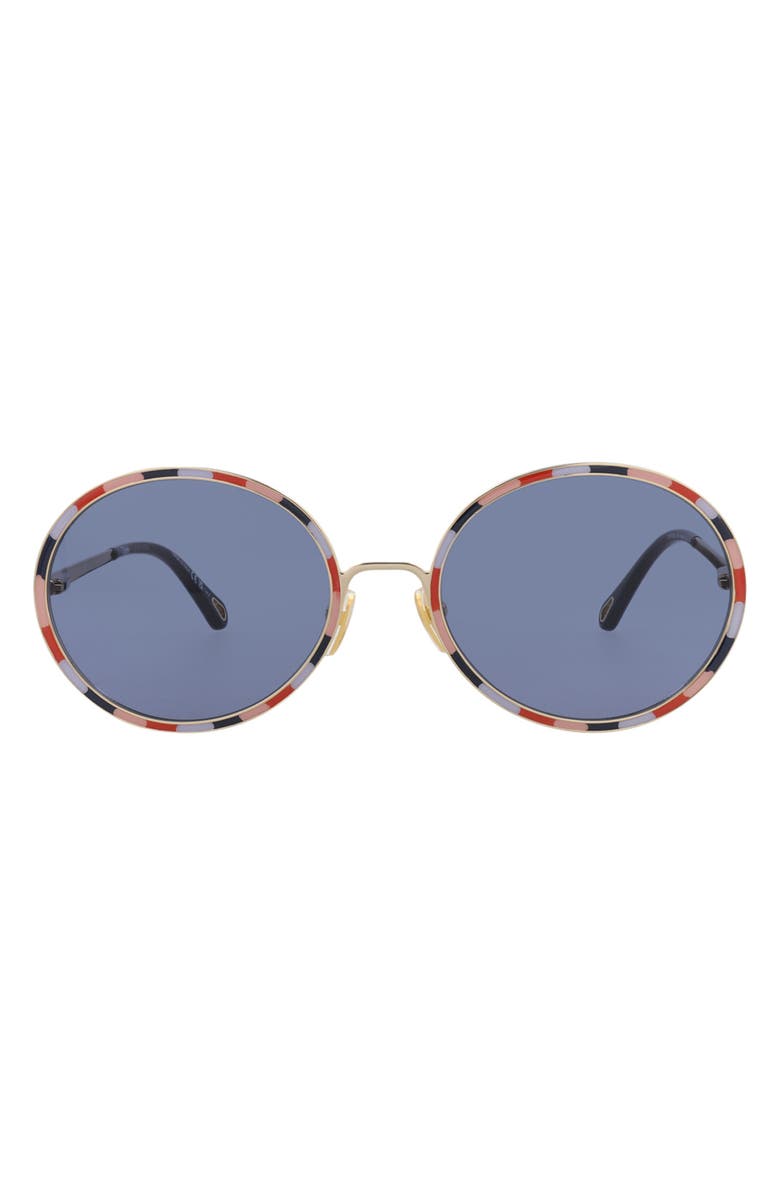 Chloé 60mm Round Sunglasses, Main, color,