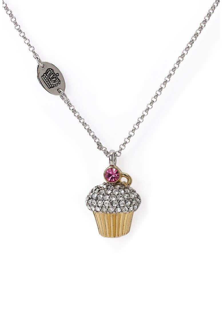 'Wish - Pavé Cupcake' Necklace, Main, color, PAVE CUPCAKE