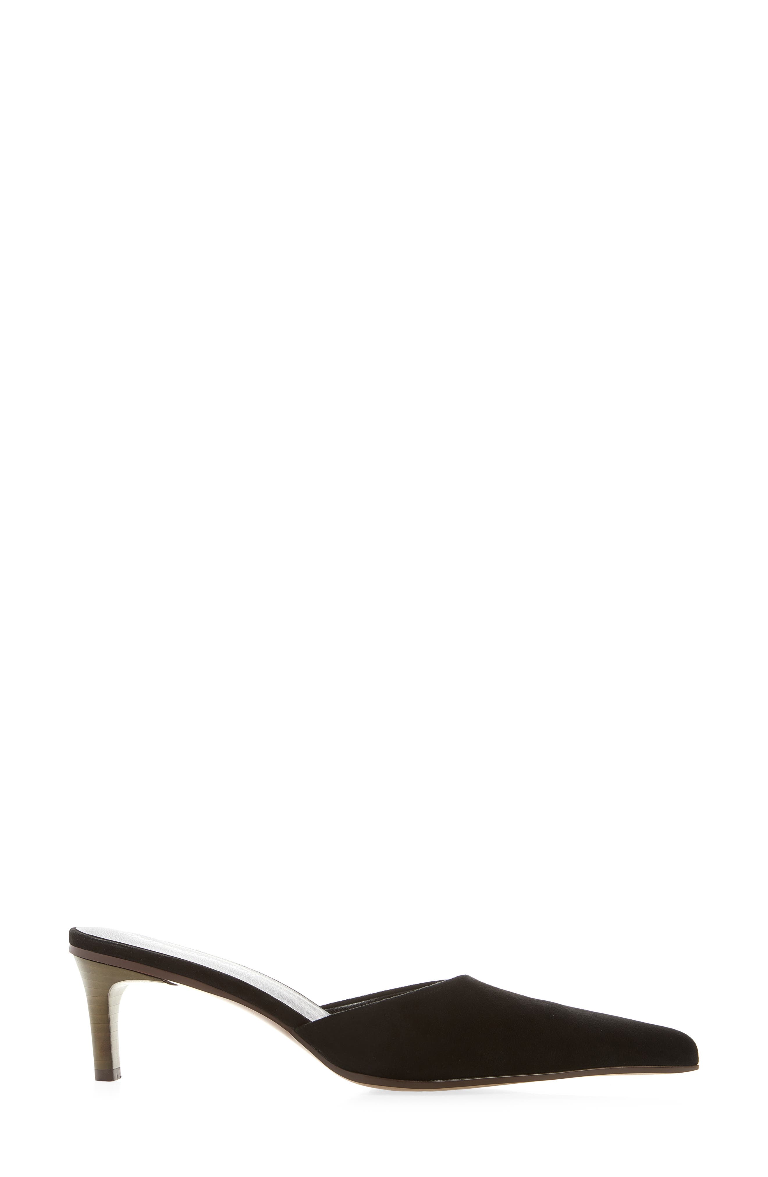Claudina Mule, Alternate, color, BLACK SUEDE