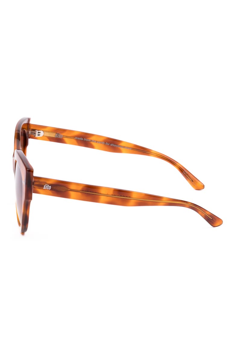 Good Life 54mm Gradient Round Sunglasses, Alternate, color, BROWN