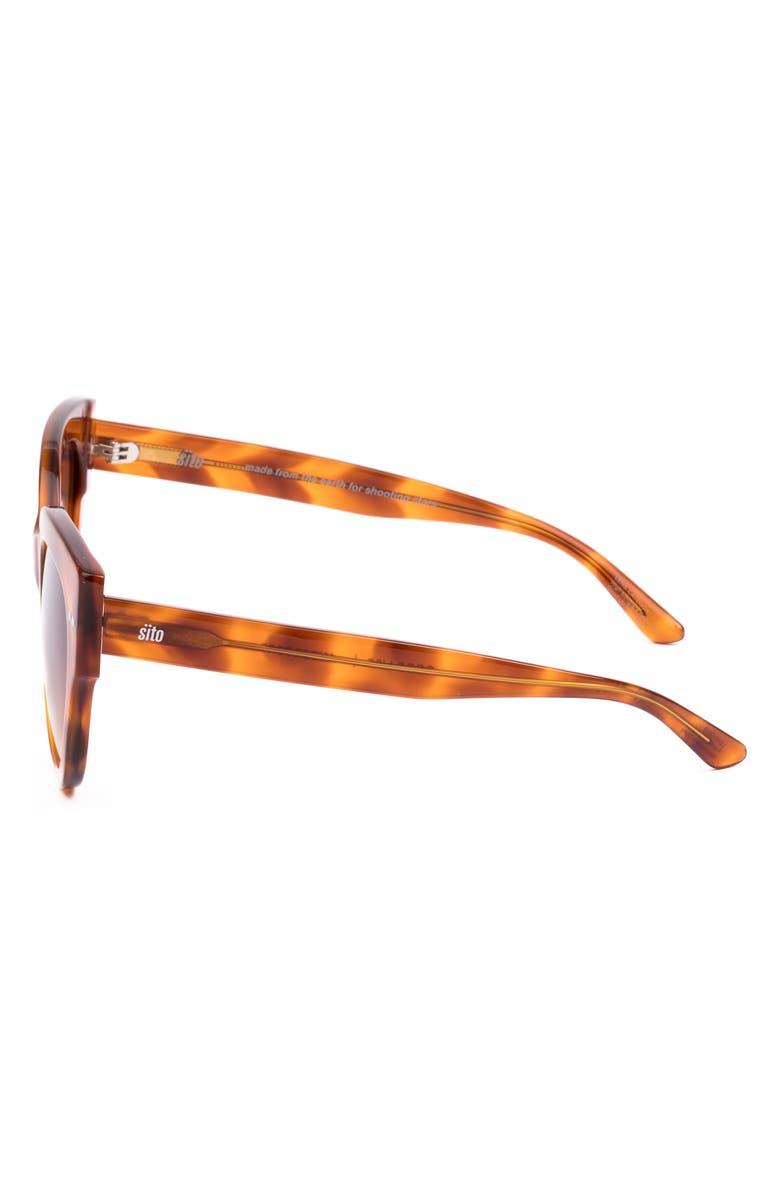 Sito Shades Good Life 54mm Gradient Round Sunglasses, Alternate, color, Brown