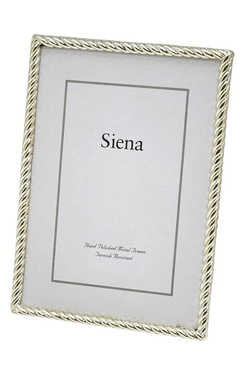 Silvertone Rope 4" x 6" Picture Frame