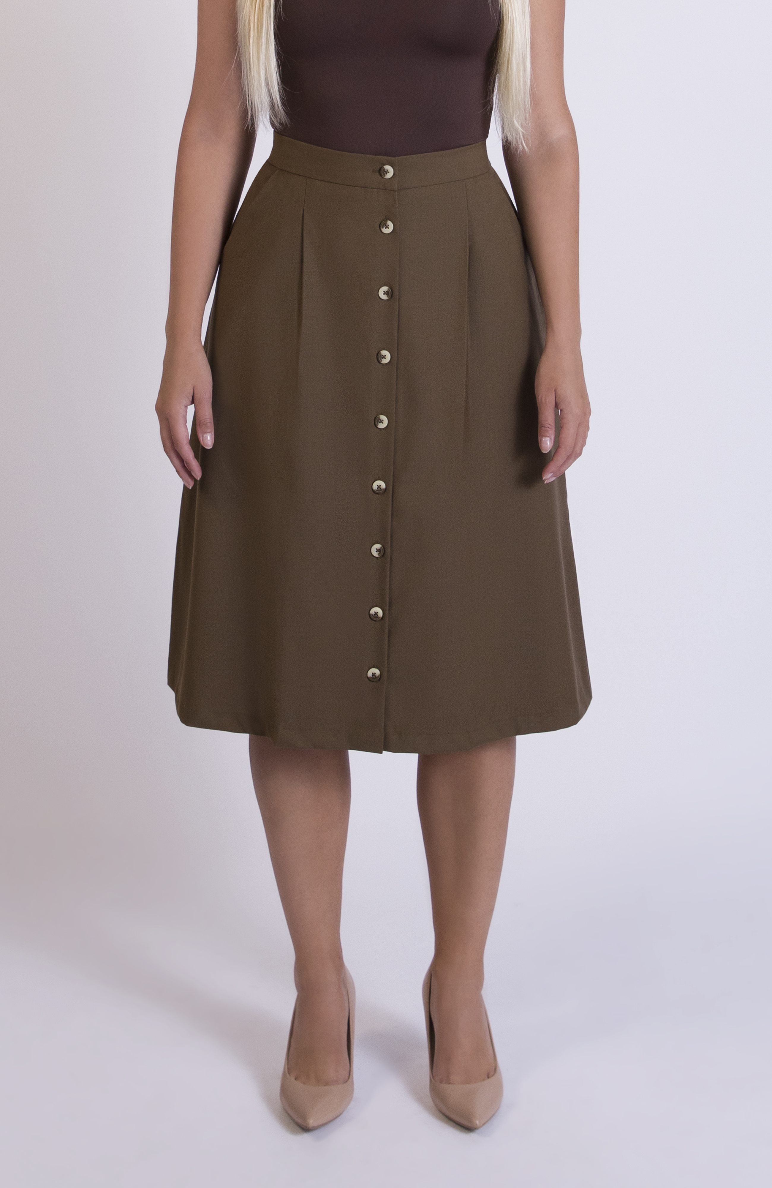 The Wool Midi Skirt - image 5