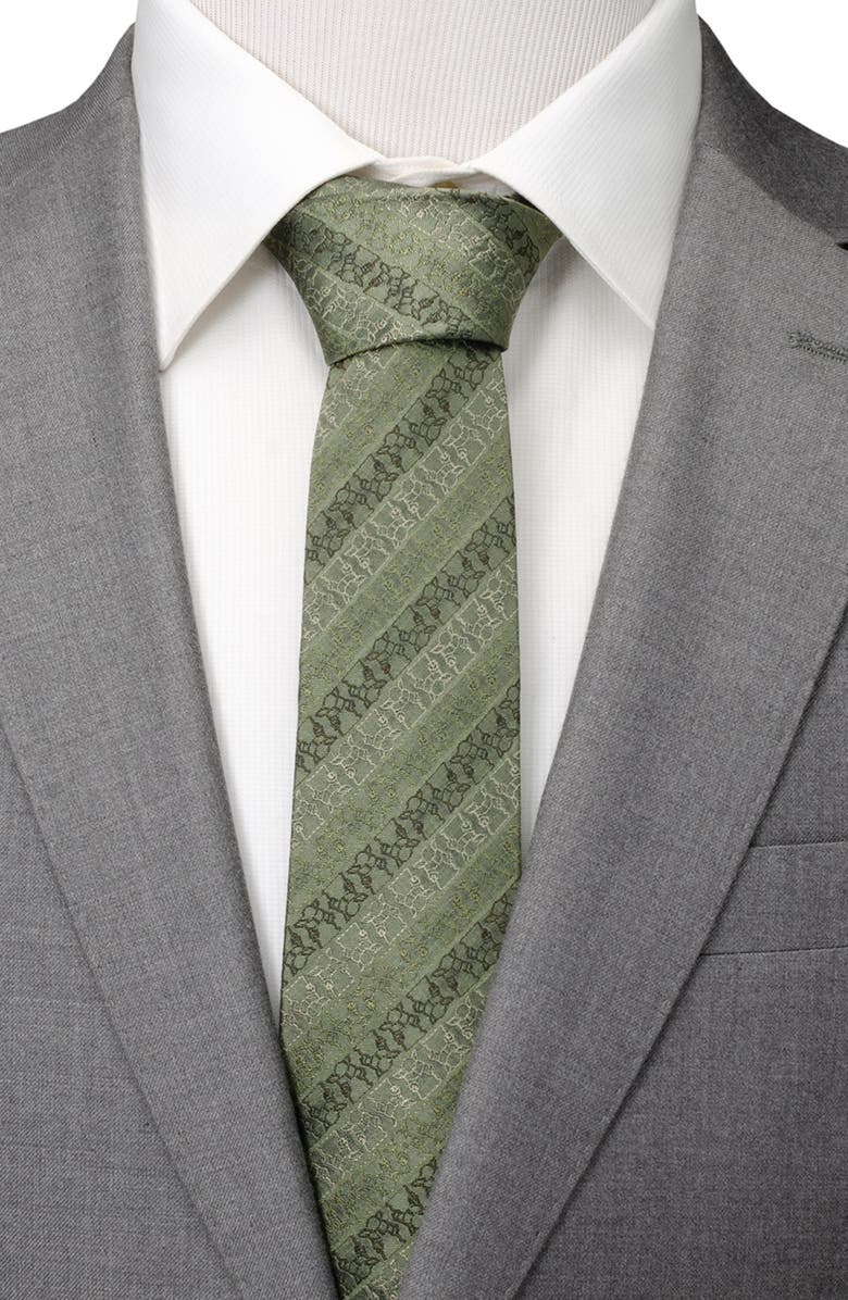 Cufflinks, Inc. Grogu Silk Tie, Alternate, color, Green