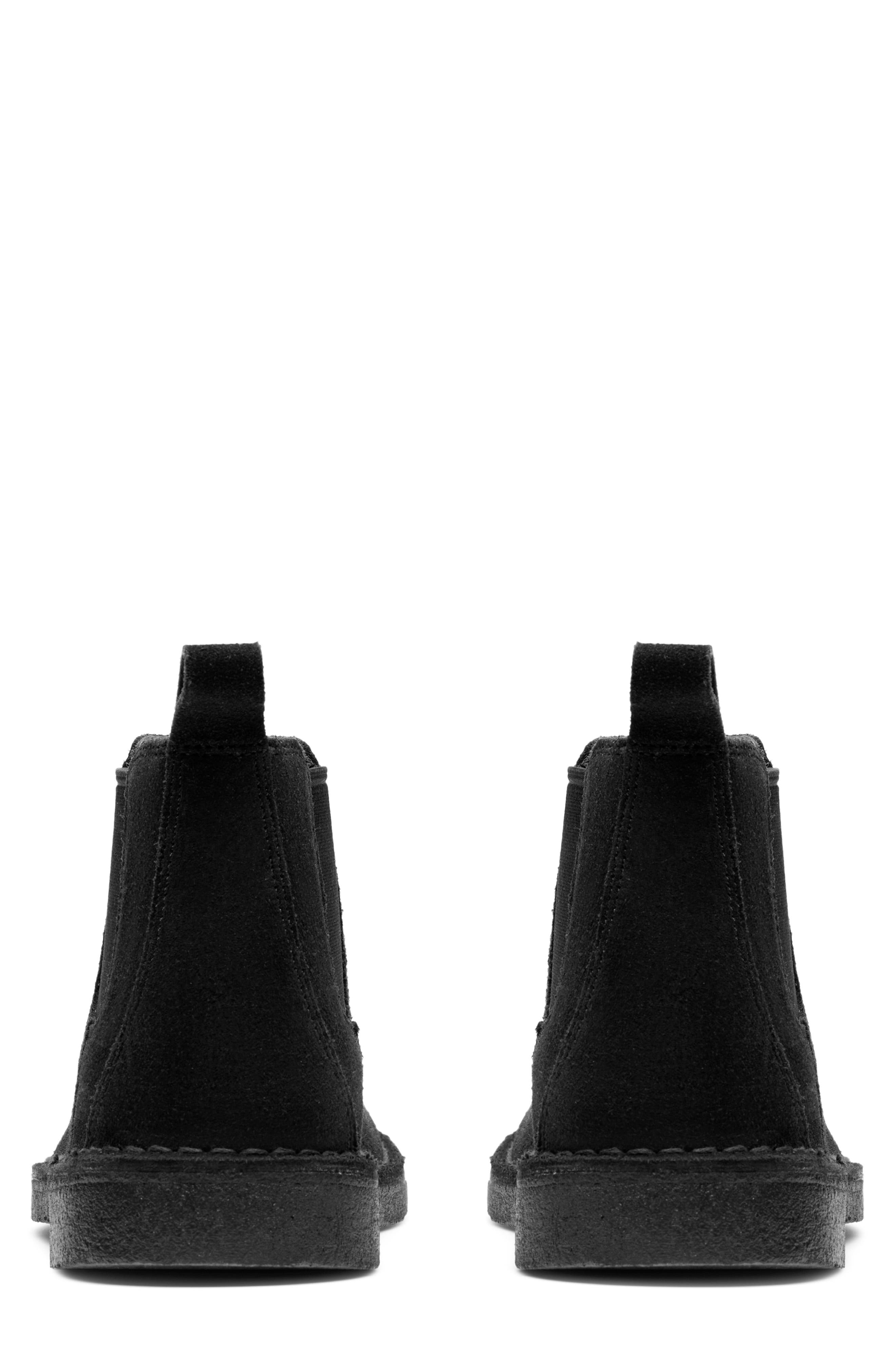 Clarks<sup>®</sup> Originals Desert Chelsea Boot, Alternate, color, Black Suede