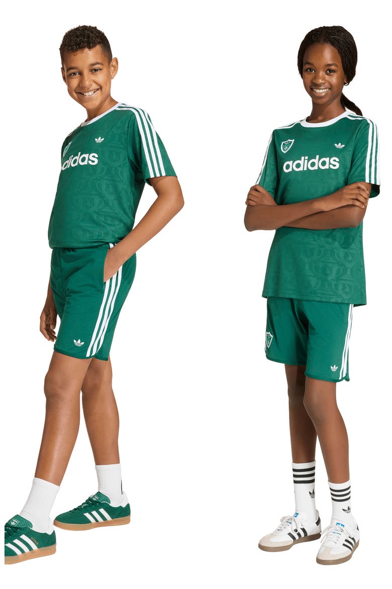 x Disney Kids' Goofy Shorts, Alternate, color, COLLEGIATE GREEN/ WHITE