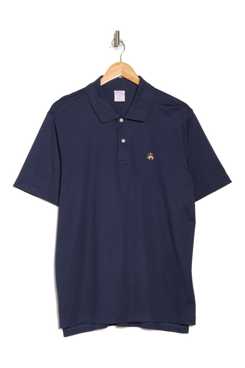 Cotton Interlock Polo, Alternate, color, MOOD INDIGO