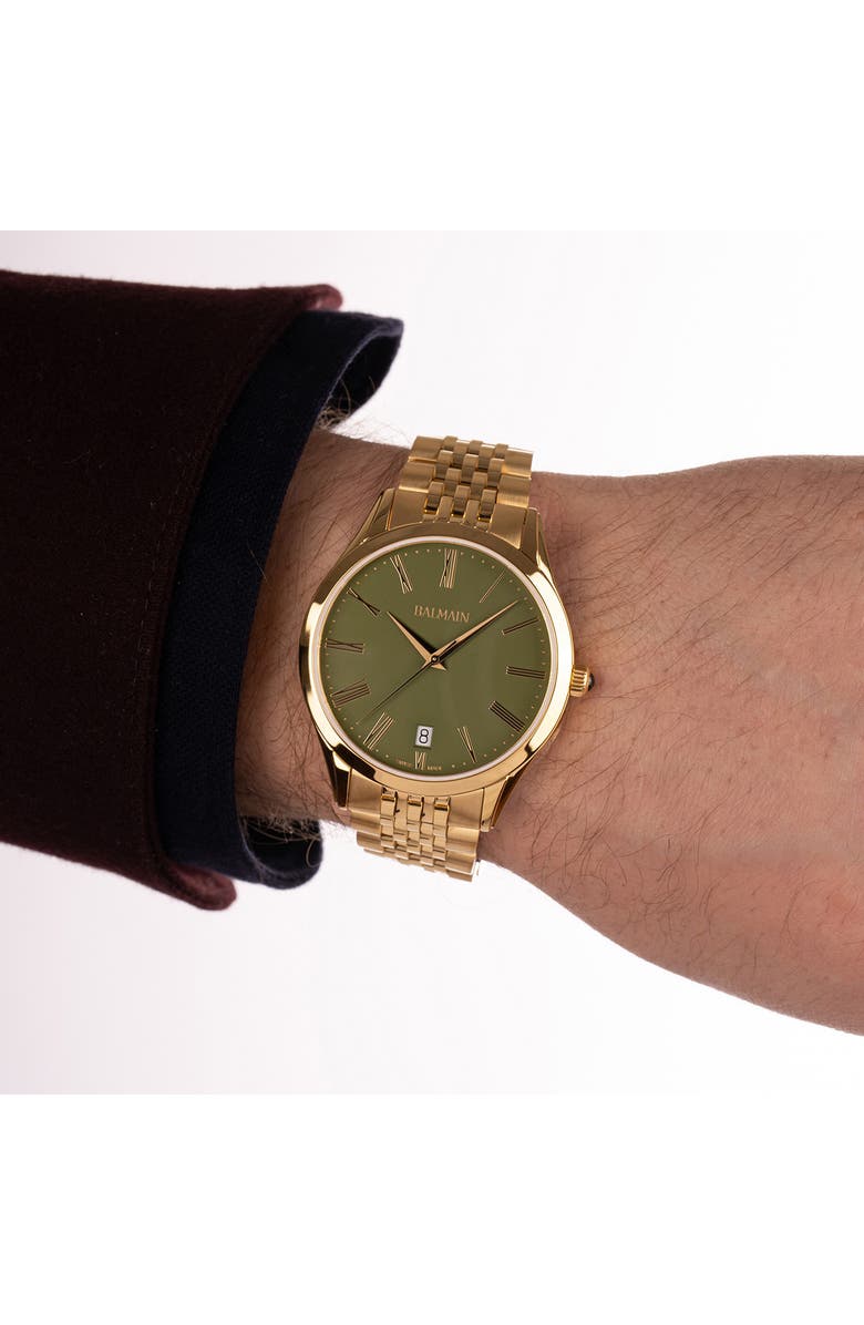 BALMAIN WATCHES Classic R Bracelet Watch, 41mm, Alternate, color, Yellow Gold