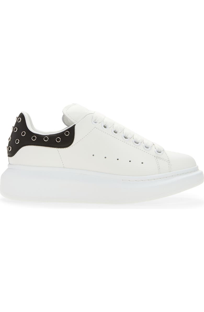 McQueen Grommet Ring Oversize Sneaker, Alternate, color, White