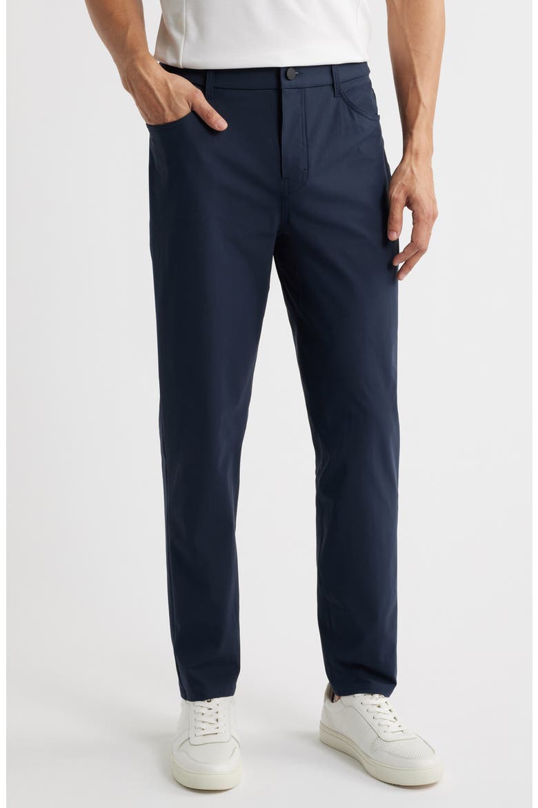 Driver Slim Fit Five Pocket Pants, Main, color, NAVY ECLIPSE