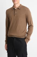 Vince Long Sleeve Merino Wool Polo