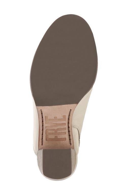 Frye Stella Leather Block-heel Mule Sandals In Ivory