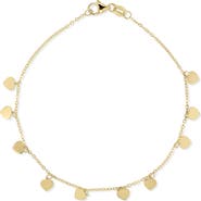 Bony Levy 14K Gold Fringe Heart Chain Bracelet