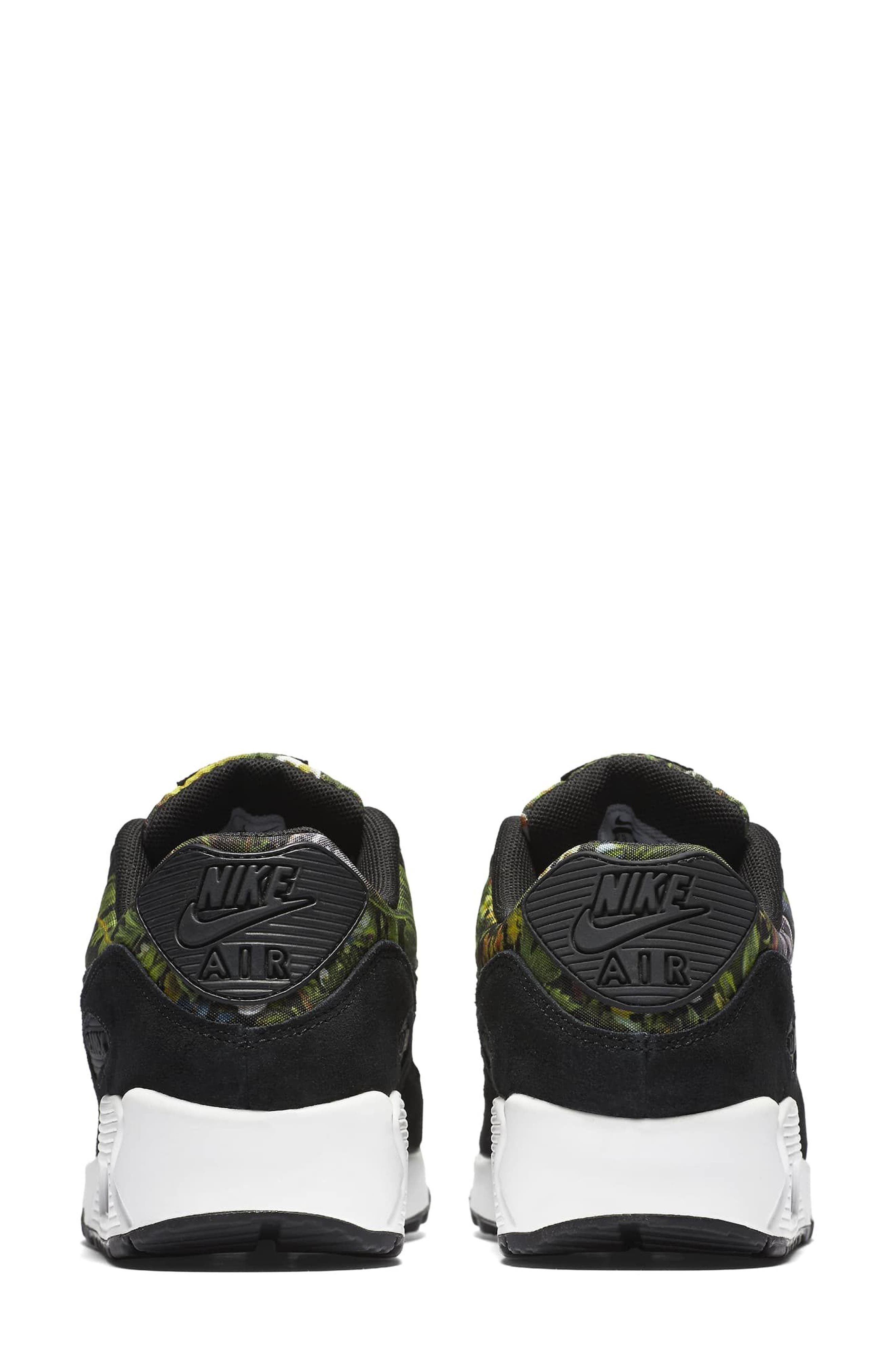 Air Max 90 SE Sneaker, Alternate, color, BLACK/ PINK/ WHITE