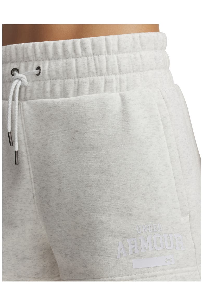 Icon Cotton Blend Fleece Drawstring Shorts, Alternate, color, GRAY LIGHT HEATHER / WHITE