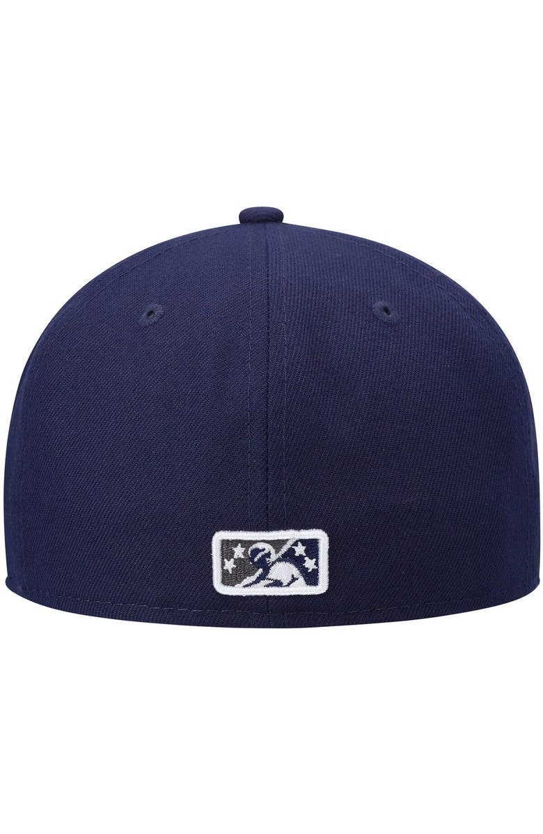 New Era Men's New Era Navy Stockton Ports Authentic Collection Team Alternate 59FIFTY Fitted Hat, Alternate, color, Navy