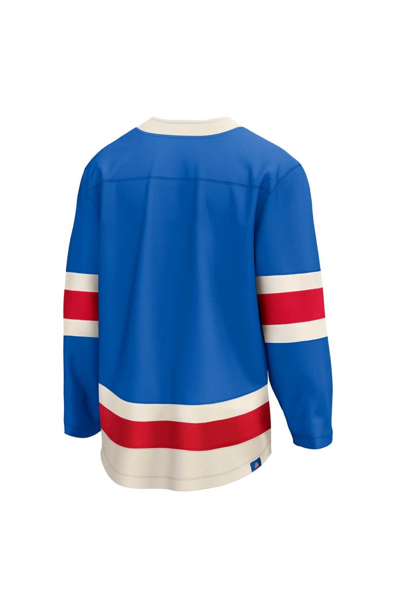 FANATICS Men's Fanatics  Blue New York Rangers Centennial Breakaway Jersey, Alternate, color, Blue
