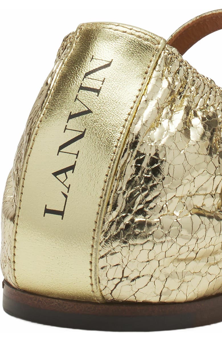 Lanvin MARY JANE IN CRACKLED METALLIC LEATHER, Alternate, color,