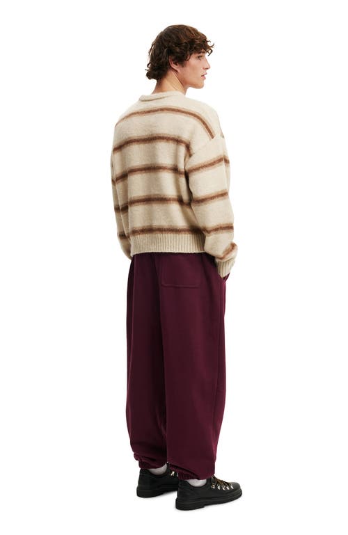 Cotton On Super Baggy Cuffed Track Pant In Purple